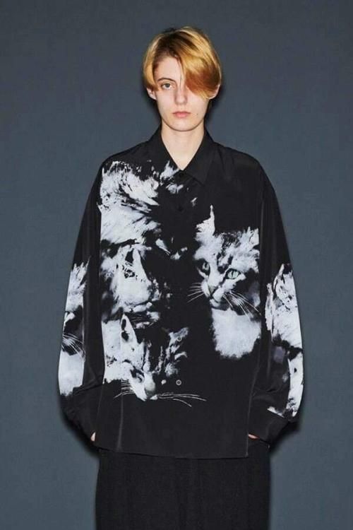 LAD MUSICIAN [ラッドミュージシャン] DECHINE BIG SHIRT -CAT