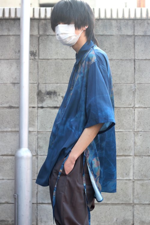 シャツ ブラウス Wizzard ウィザード / PRINT SLIT SHIRT W23SS-SH