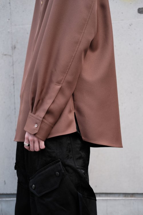 CULLNI [クルニ] Front Zip Shirt ＜フロントジップシャツ＞ 22-AW-019