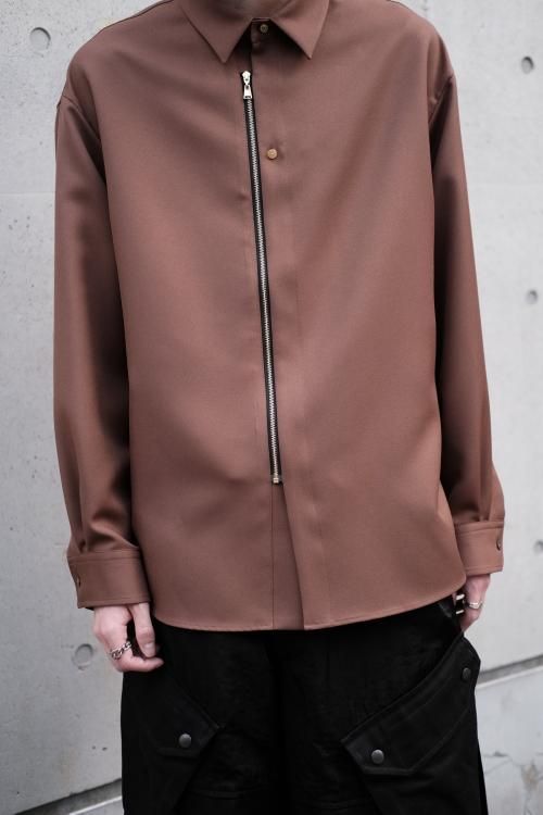 CULLNI [クルニ] Front Zip Shirt ＜フロントジップシャツ＞ 22-AW-019 ...