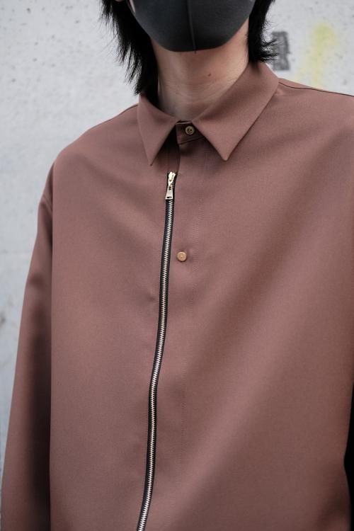 CULLNI [クルニ] Front Zip Shirt ＜フロントジップシャツ＞ 22-AW-019