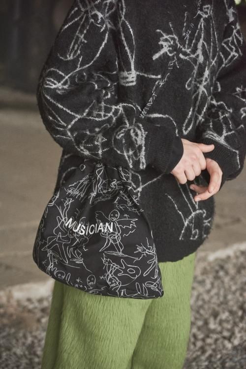 LAD MUSICIAN DRAWSTRING BAG ラッドミュージシャン LAD MUSICIAN(ラッドミュージシャン) DRAWSTRING BAG (SMALL) – Area