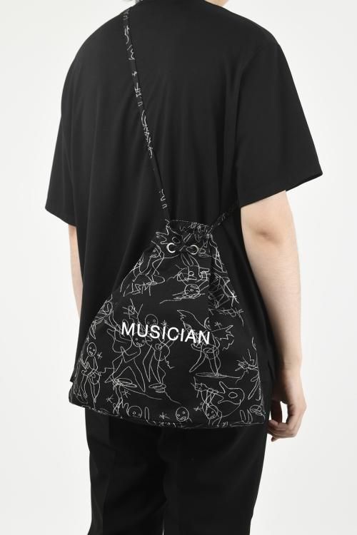 ラッドミュージシャン　ドローストリングバッグ LAD MUSICIAN [ラッドミュージシャン] FLOWER DRAWSTRING BAG