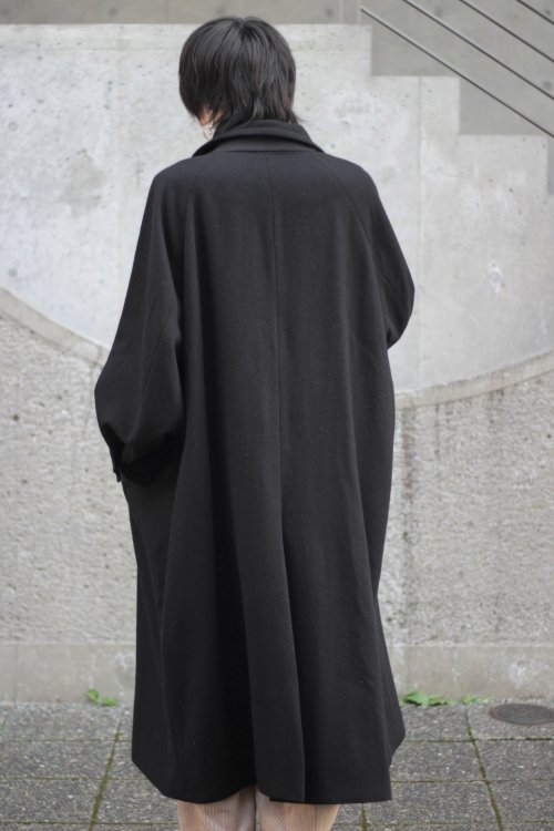 VOAAOV [ヴォアーブ] WOOL BEAVER STAND COLLAR LONG COAT ＜ウール