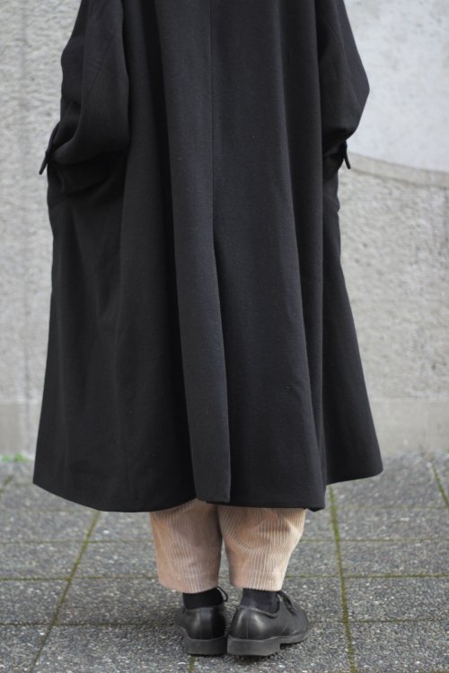 VOAAOV [ヴォアーブ] WOOL BEAVER STAND COLLAR LONG COAT ＜ウール 