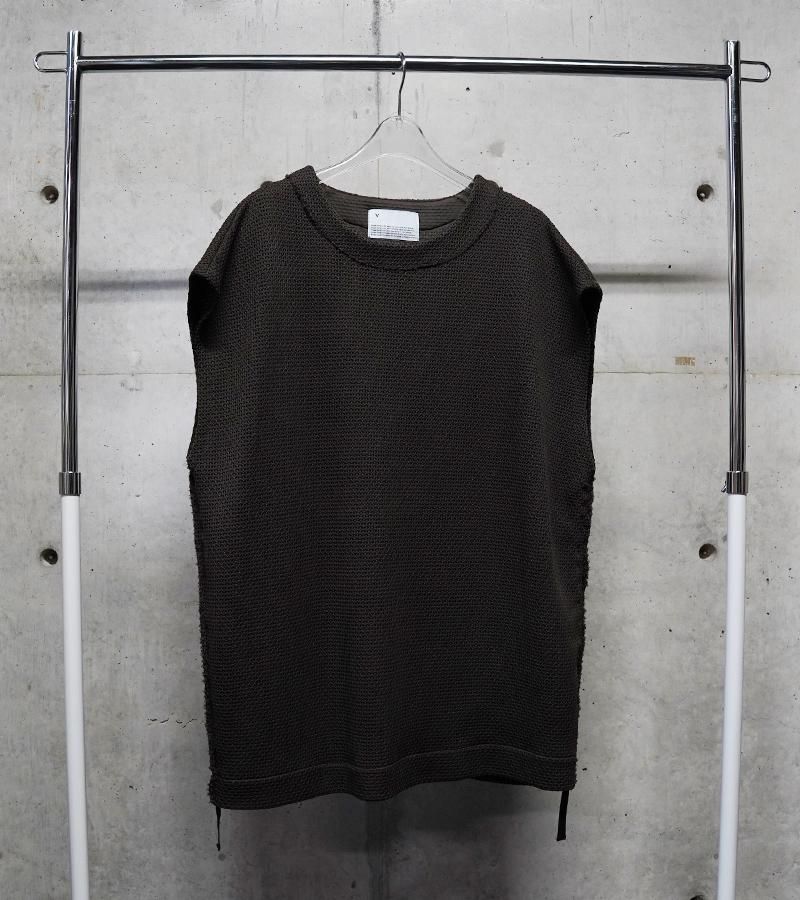VOAAOV [ヴォアーブ] Honey Comb Quarter Gauge Vest ＜ガーゼベスト