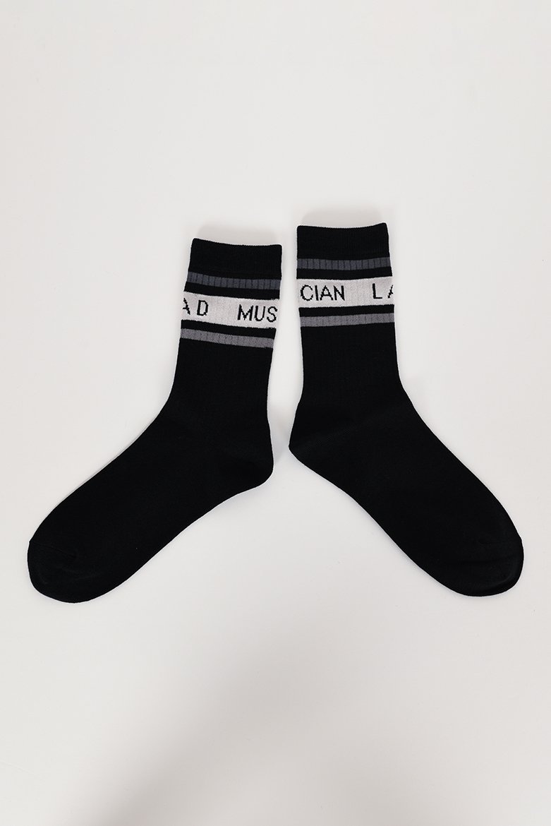 LAD MUSICIAN [ラッドミュージシャン] LOGO LINE SOCKS ＜ロゴライン