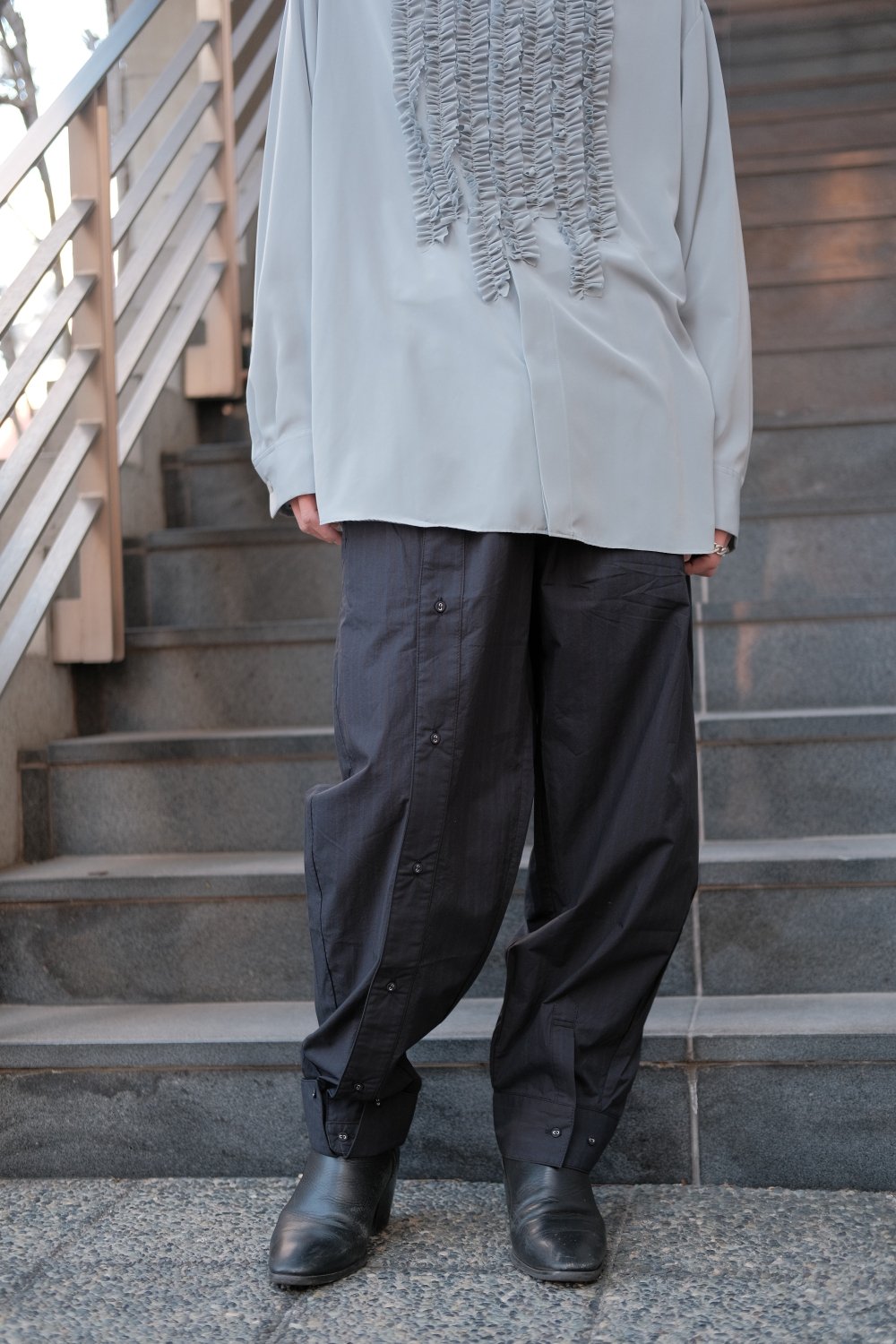 STOF [ストフ] Shirts wide pants ＜シャツワイドパンツ＞ SF23SS-12