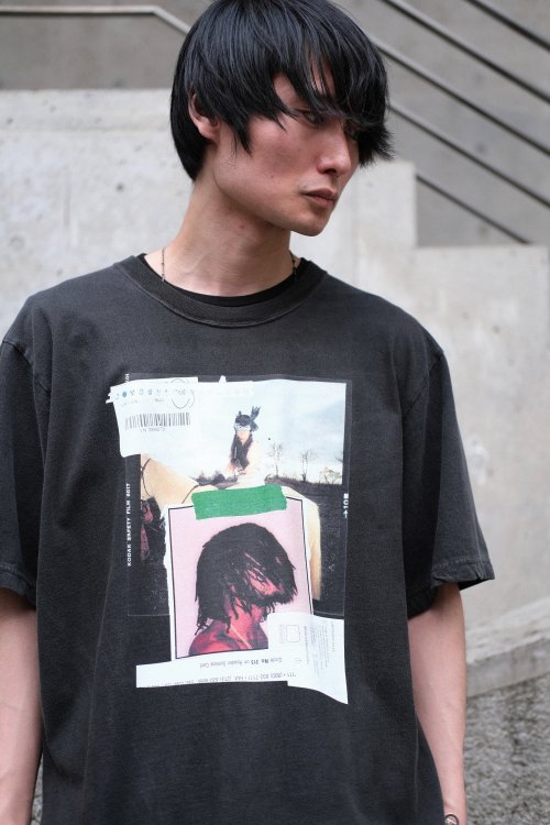 【vintage】ロック デザイン グラフィック ルーズ スタッズ 黒Tシャツ