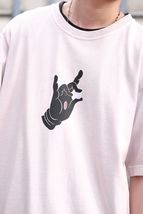 【AKM】S/S HAND STITCH V-NECK  ハンドスティチTシャツ