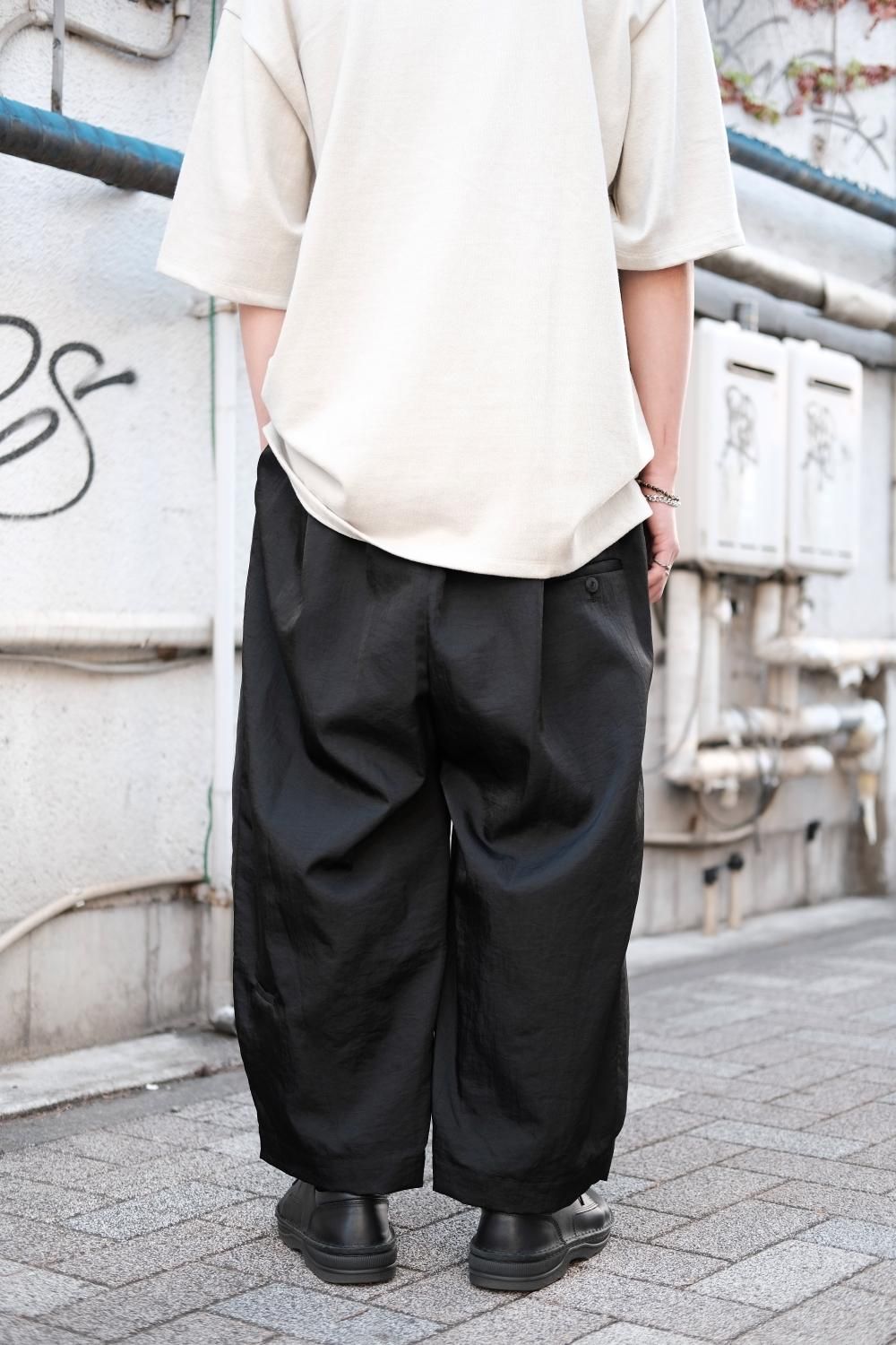 Porter Classic 刺し子 WIDE PANTS ブラック  XL