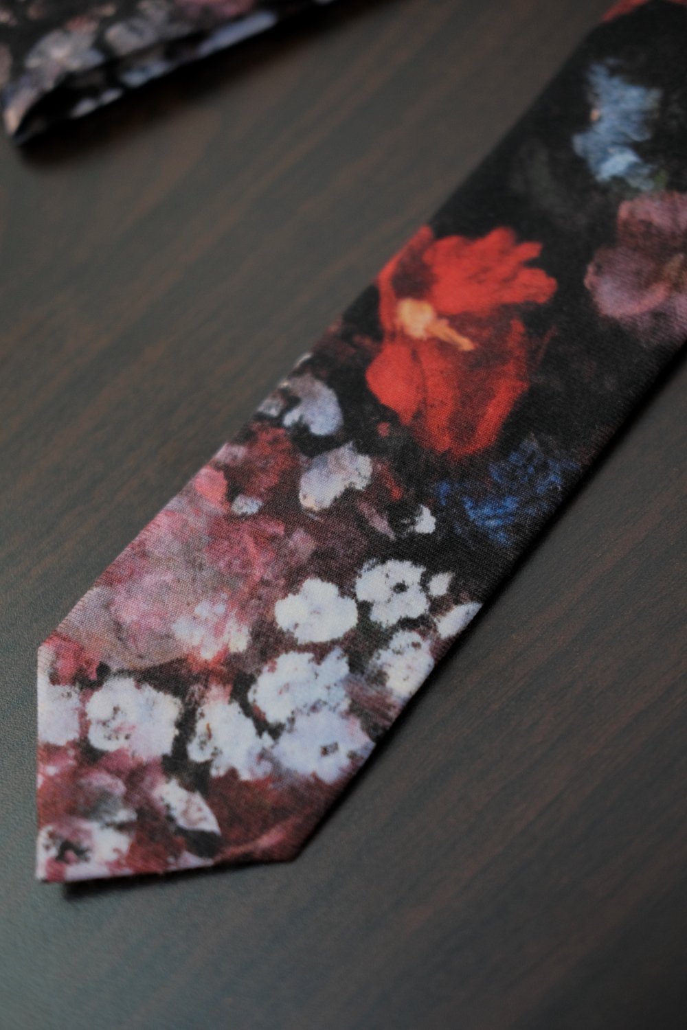 LAD MUSICIAN [ラッドミュージシャン] WOOL GABARDINE FLOWER TIE