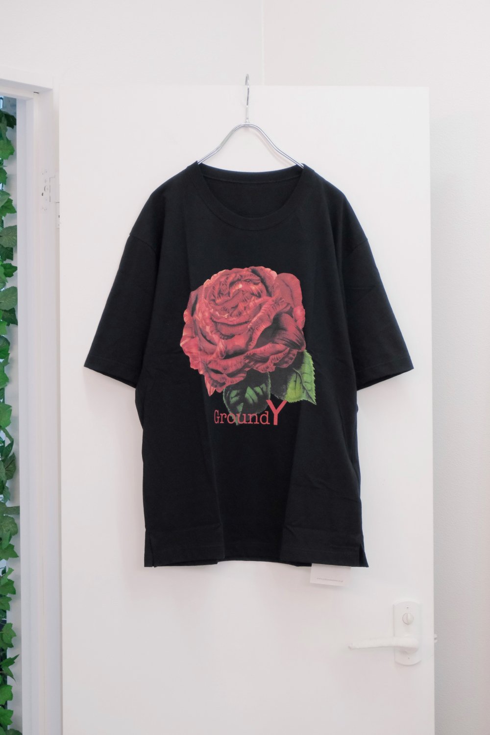 Ground Y [グラウンドワイ] Flower Print Tee Shirts ＜フラワーTシャツ/林大史/薔薇＞ GI-T61-041 2色展開