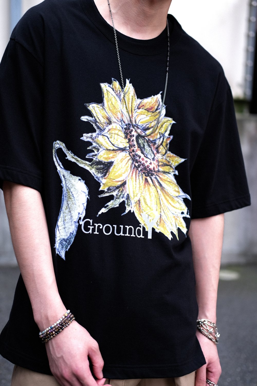 Ground Y [グラウンドワイ] Flower Print Tee Shirts ＜フラワーT ...