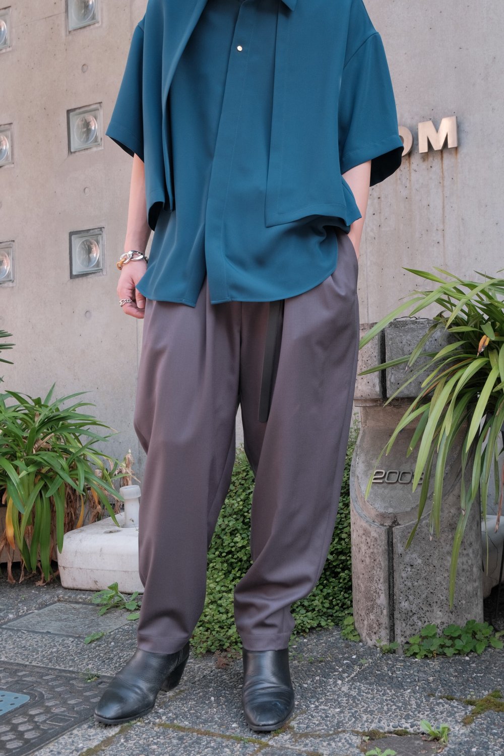 CULLNI [クルニ] Layered Front Short Sleeve Shirt ＜レイヤード 