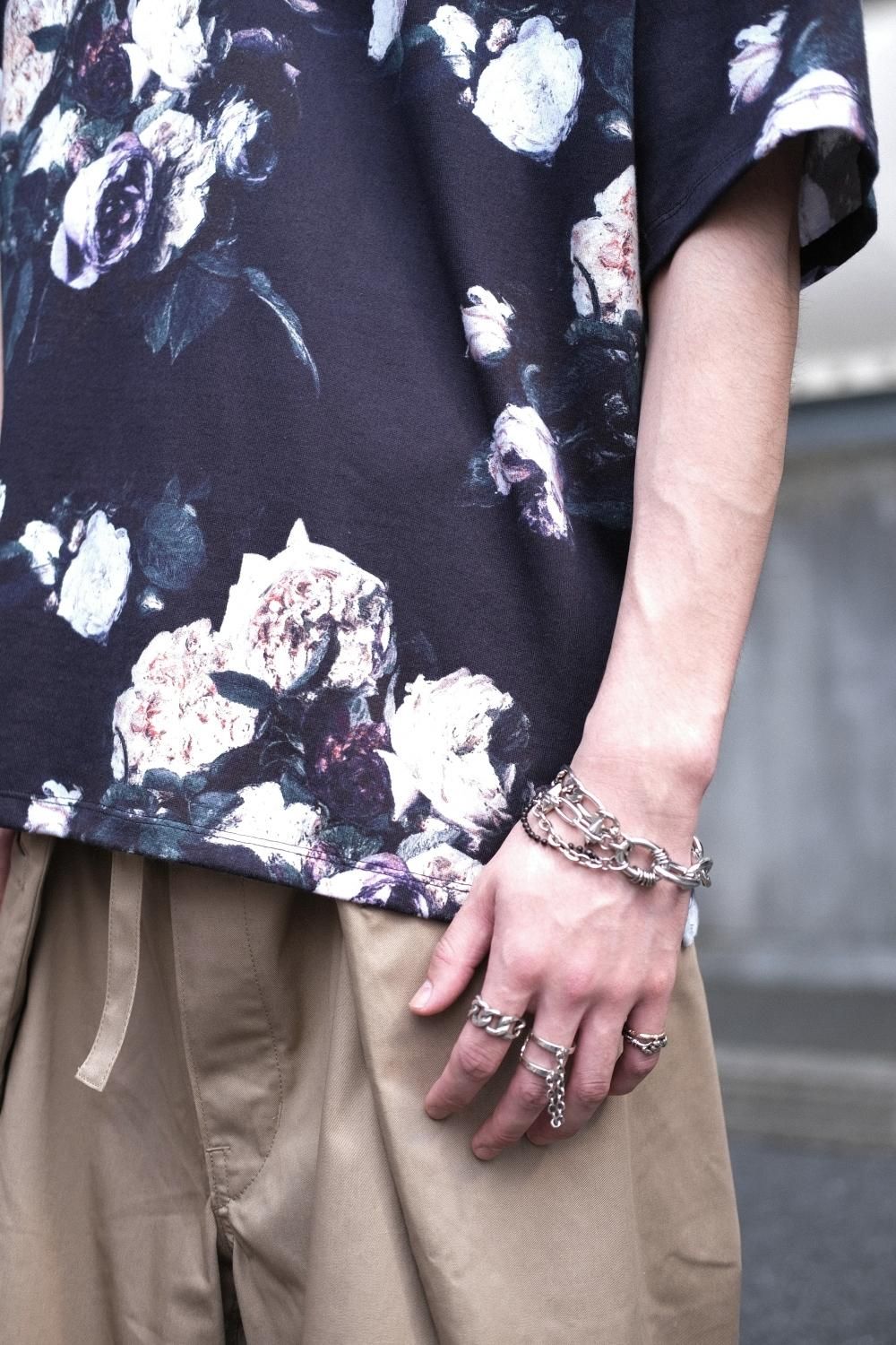 LAD MUSICIAN [ラッドミュージシャン] FLOWER BIG SHIRTS
