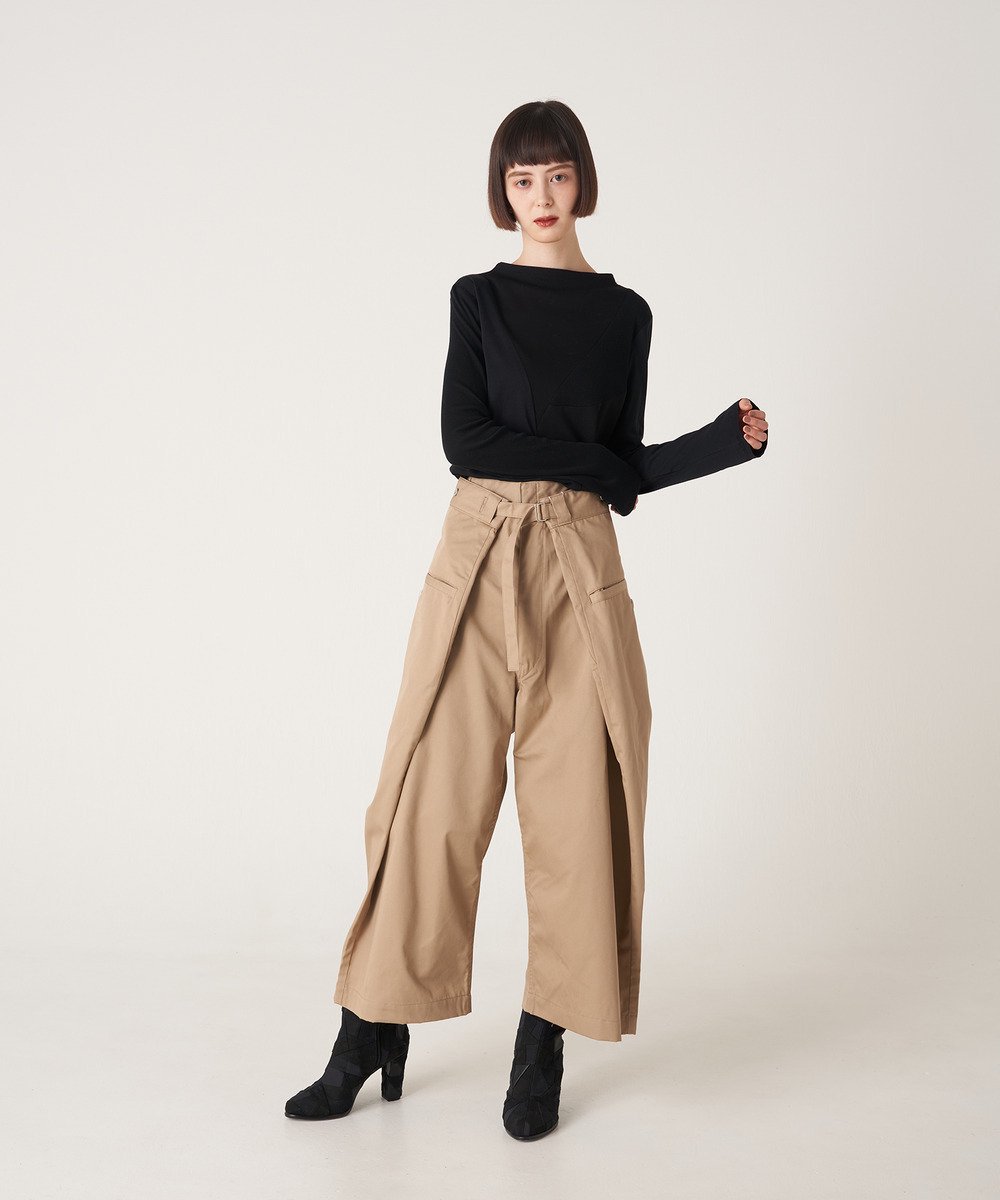 ANREALAGE [アンリアレイジ] WRAP CHINO PANTS ＜ラップチノパンツ＞ AST2808 2023AW 2色展開