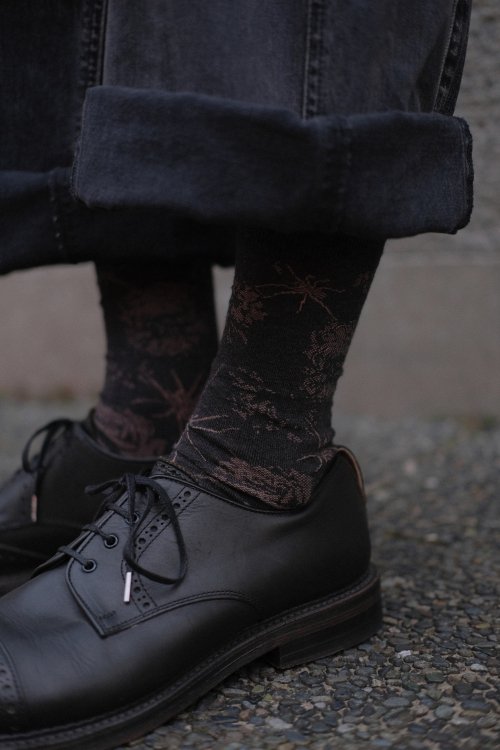 LAD MUSICIAN [ラッドミュージシャン] FROWER SOCKS ＜フラワーソックス/靴下/花柄＞ 2223-920 2023AW 3色展開