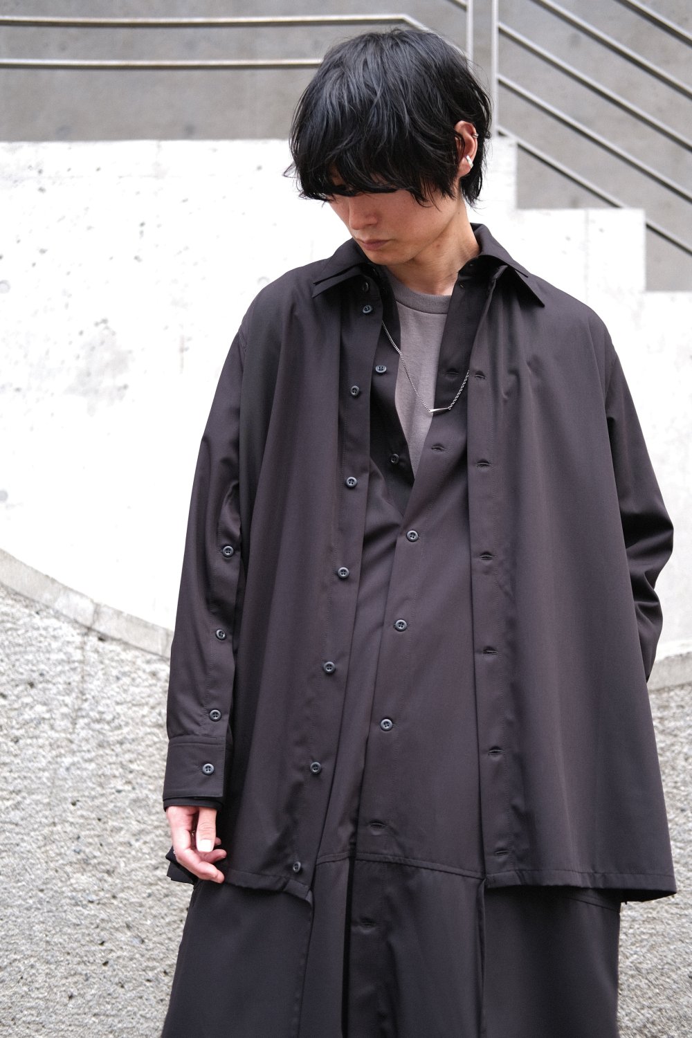 WIZZARD [ウィザード] LAYERED SHIRTS COAT ＜レイヤードシャツコート