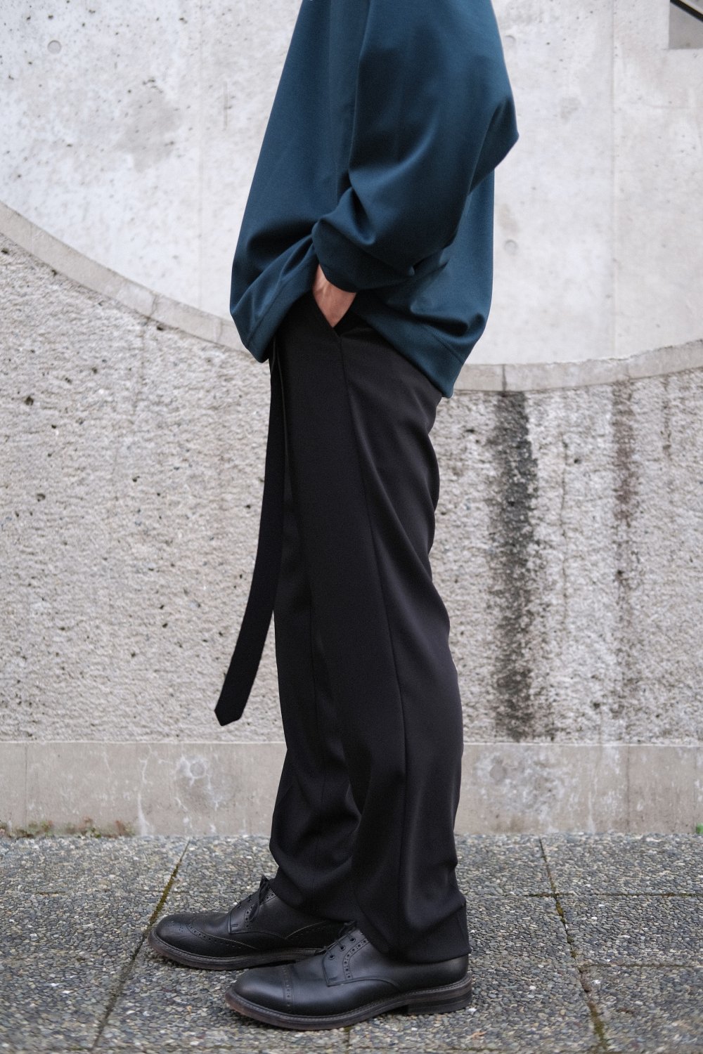 CULLNI [クルニ] Double Satin Slacks Pants ＜ダブルサテンスラックス 