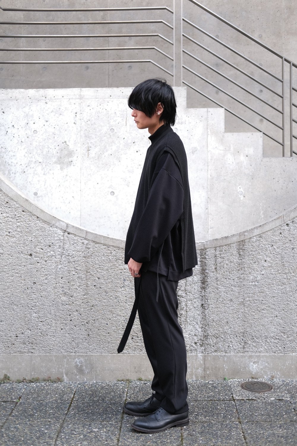 CULLNI [クルニ] Double Satin Slacks Pants ＜ダブルサテンスラックス