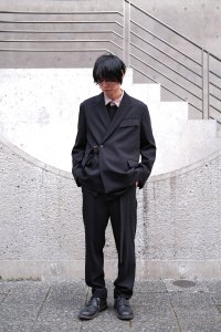 LAD MUSICIAN [ラッドミュージシャン] WOOL GABARDINE SLIM SLACKS