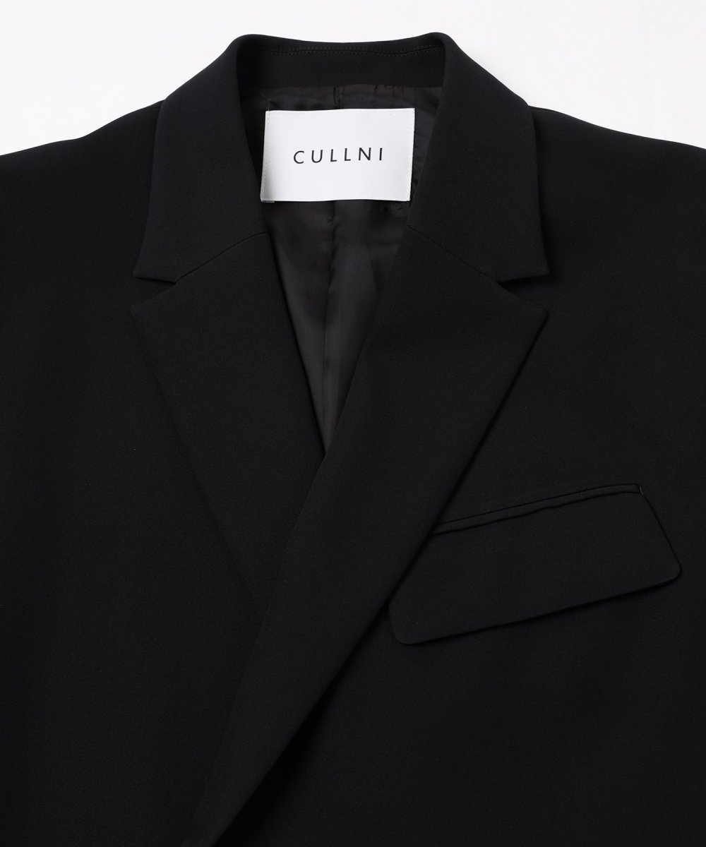 CULLNI [クルニ] Double Satin Tie Locken Jacket ＜ダブルサテンタイ