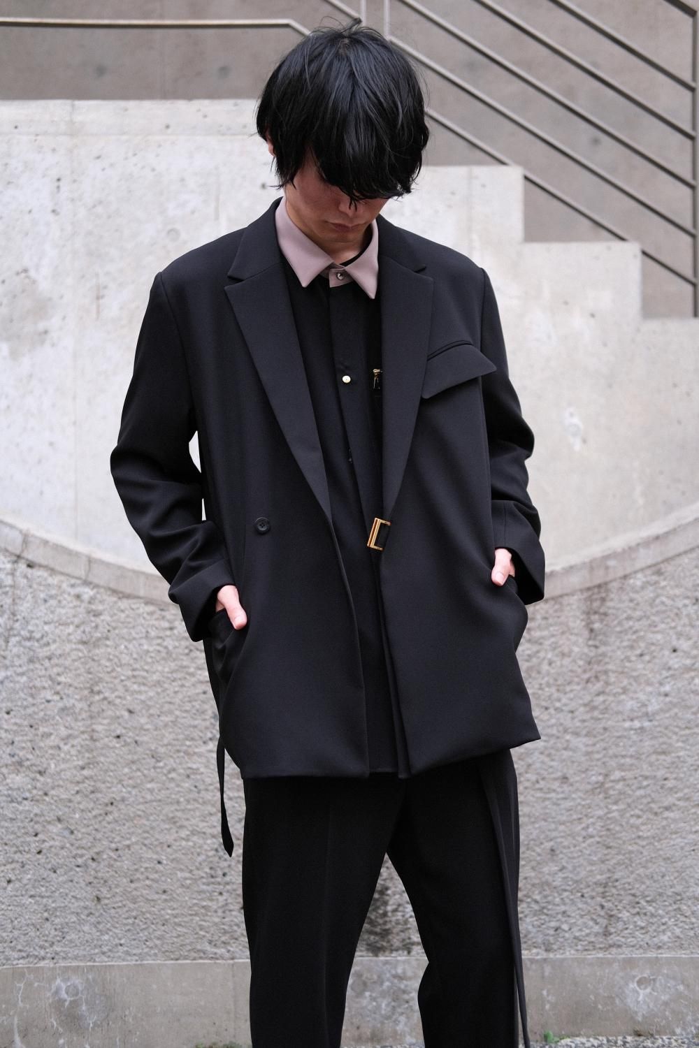 CULLNI [クルニ] Double Satin Tie Locken Jacket ＜ダブルサテンタイ ...