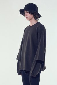 VICTIM [ヴィクティム] LAYERED SWEAT ＜レイヤードスウェット＞ VTM