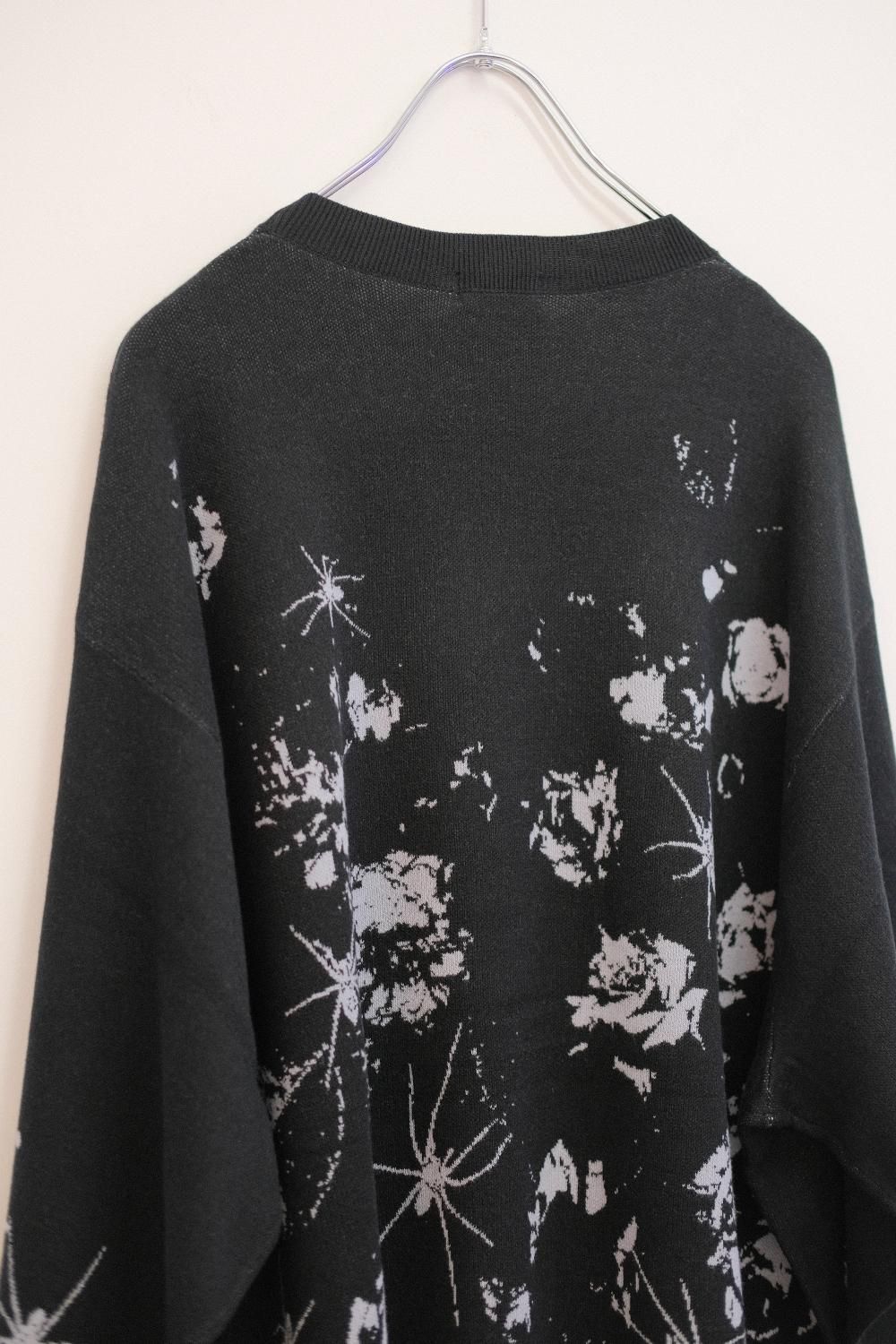 LAD MUSICIAN [ラッドミュージシャン] HIGH GAUGE FLOWER KNIT