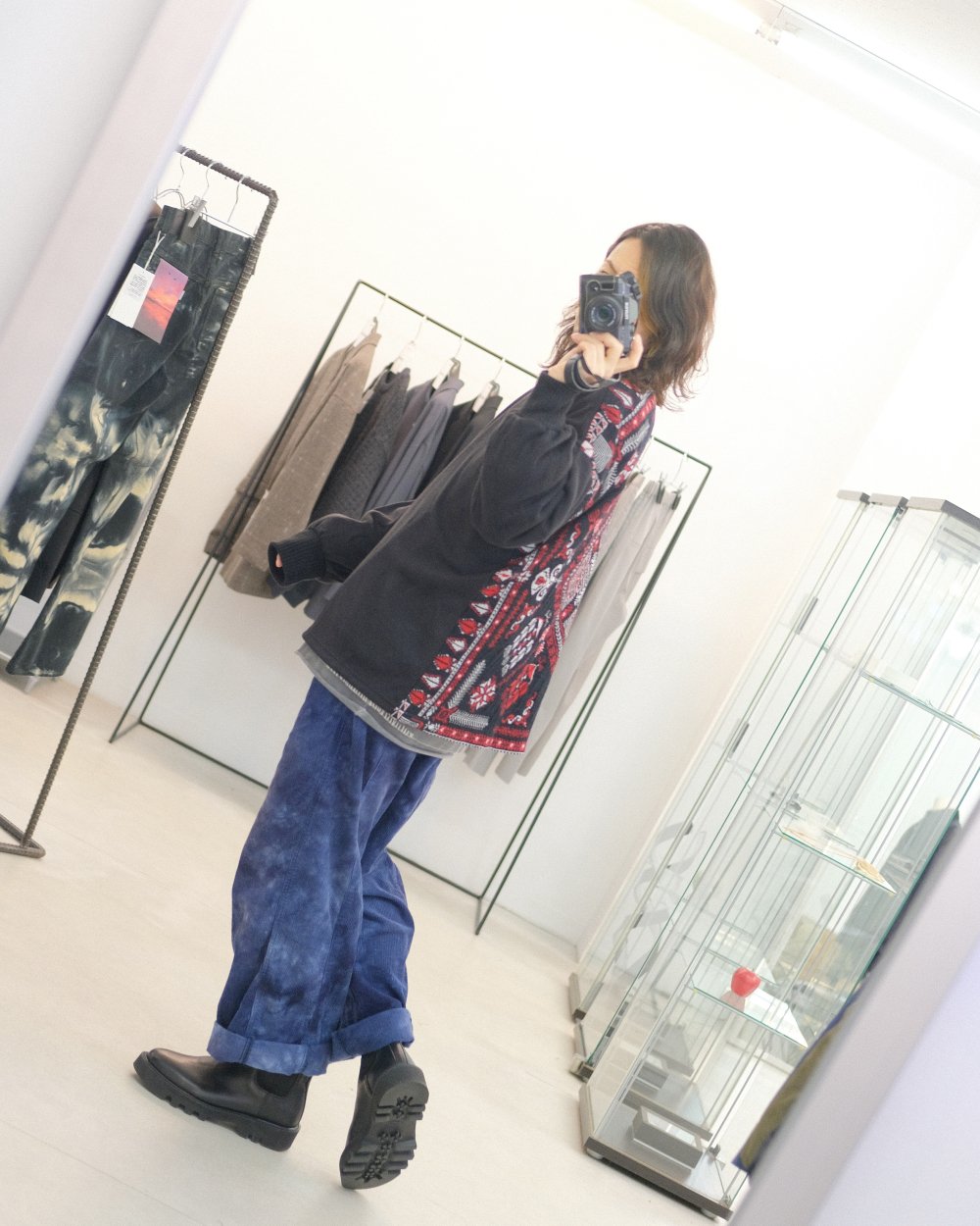 STOF [ストフ] Jaquard Wide Pulover Knit ＜ジャガードワイドプル