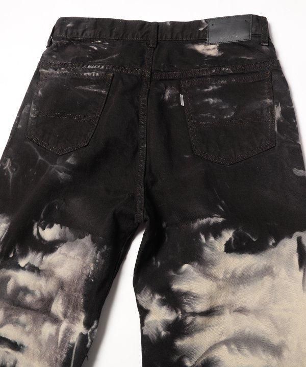 JieDa [ジエダ] DYED LOOSE FIT DENIM PANTS ＜絞り染めルーズ