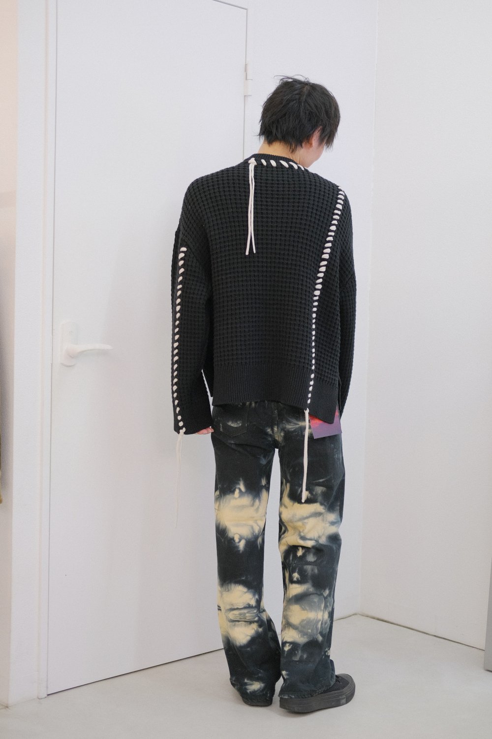 JieDa [ジエダ] DYED LOOSE FIT DENIM PANTS ＜絞り染めルーズフィット