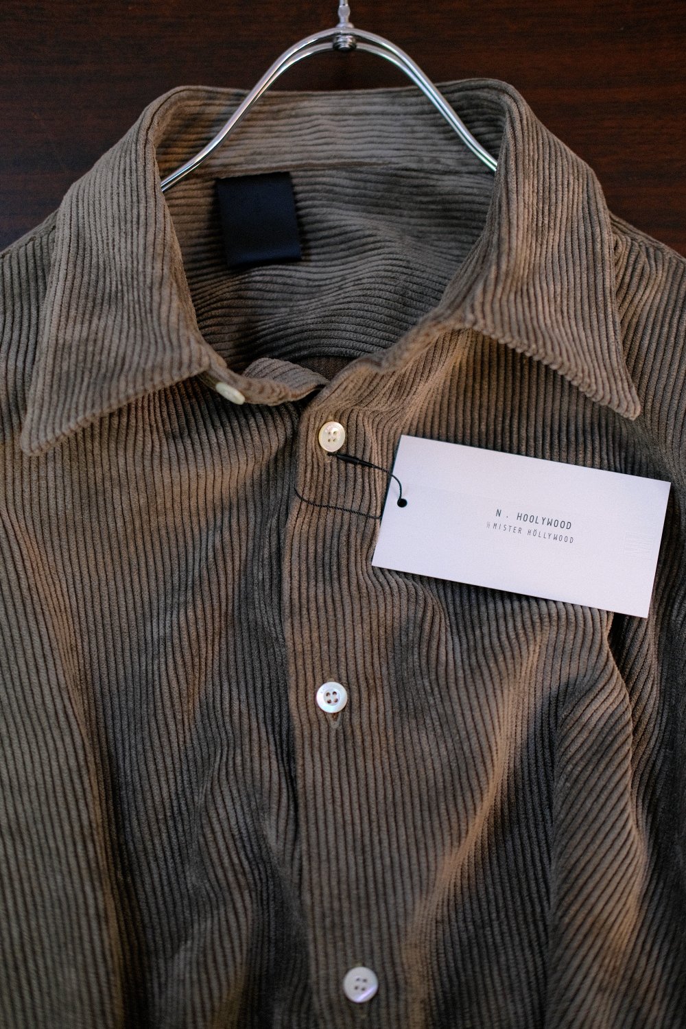 N.HOOLYWOOD [エヌハリウッド] CORDUROY DRESS SHIRT ＜コーデュロイ