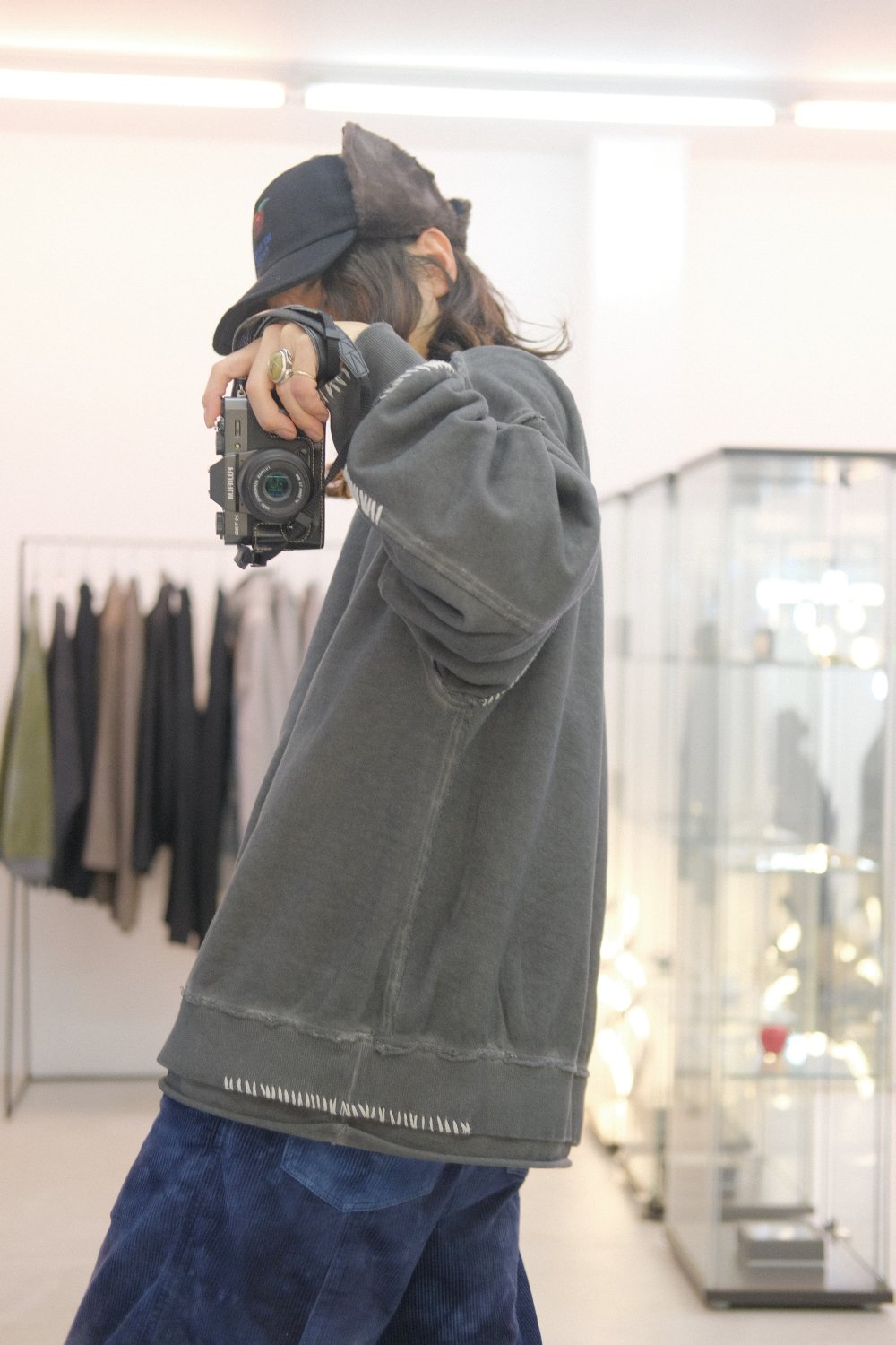 MAISON SPECIAL [メゾンスペシャル] Embroidery Over-Dye Sweat ＜エン