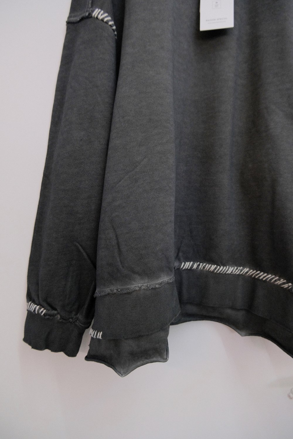 MAISON SPECIAL [メゾンスペシャル] Embroidery Over-Dye Sweat ＜エン