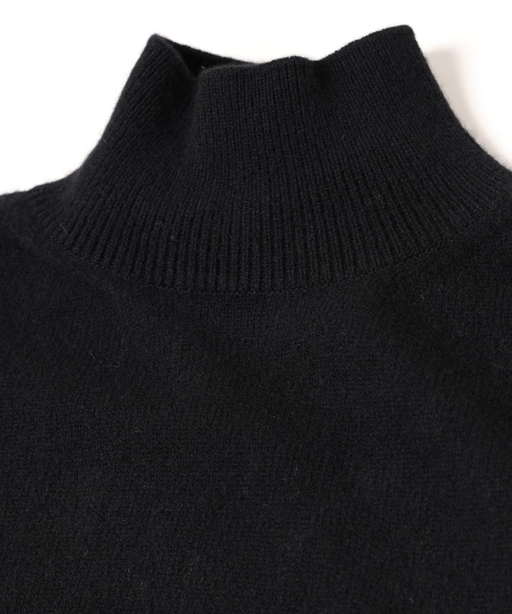 CULLNI [クルニ] Wool Cashmere High Neck Nosleeve Knit ＜ウール