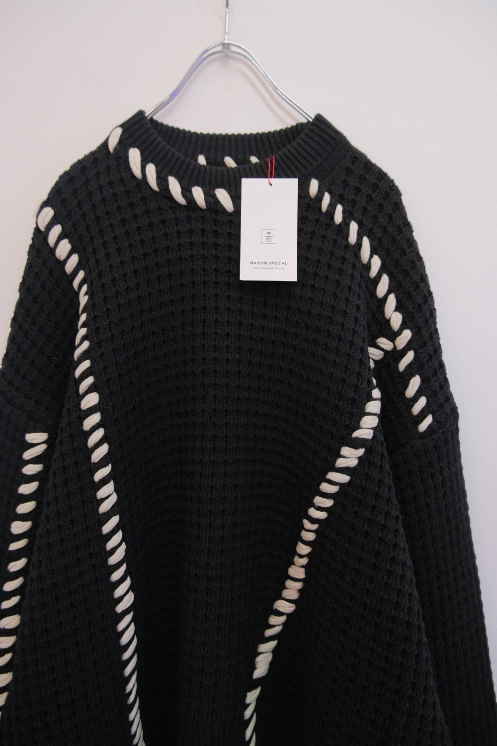 MAISON SPECIAL [メゾンスペシャル] Oni-Waffle Crazy Stitch Knit