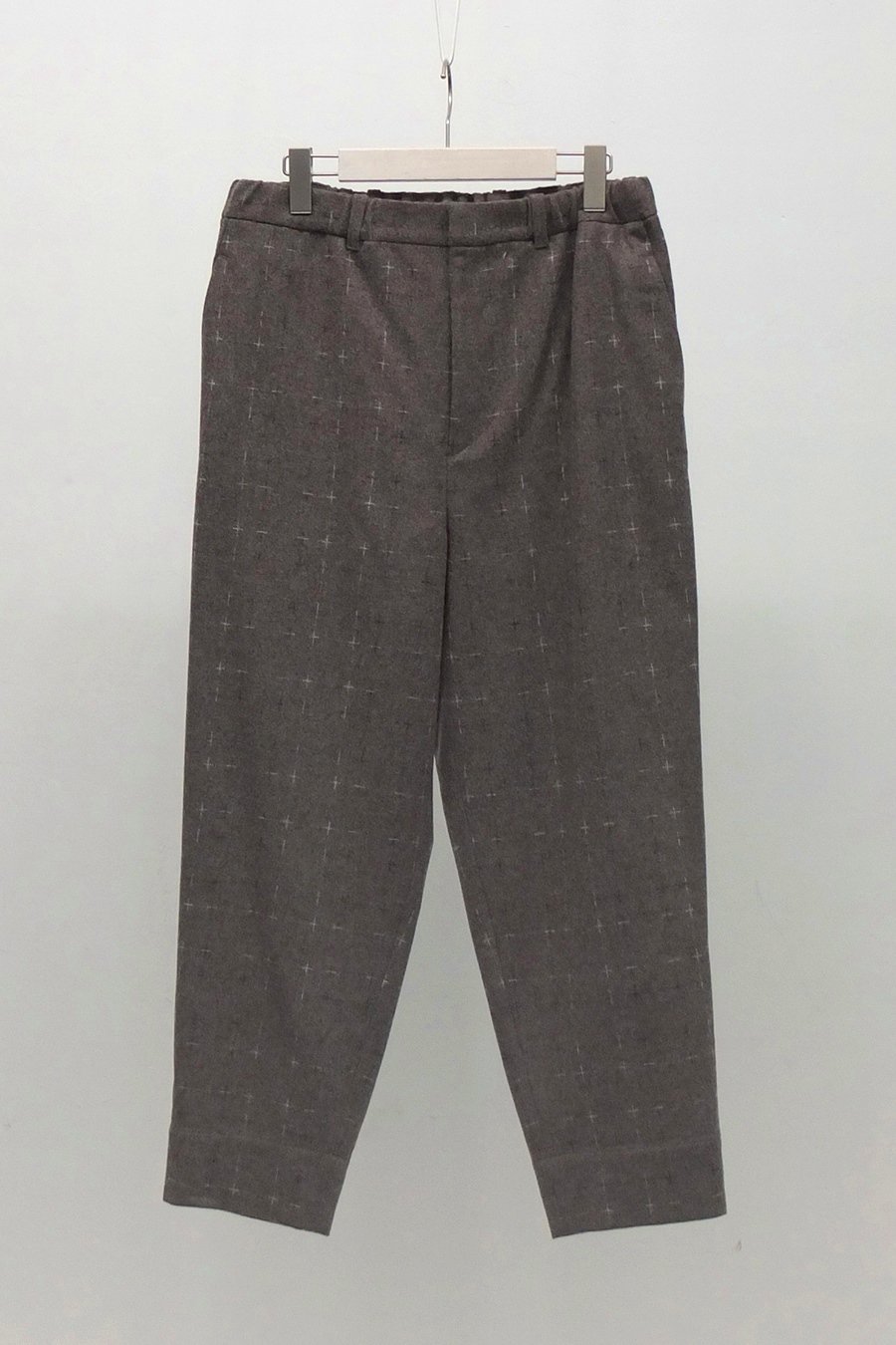 Dulcamara [ドゥルカマラ] FUZZY CHECK EASY SLACKS PANTS ＜ファジー