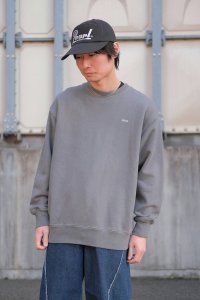 JieDa [ジエダ] OVERDYE EMBROIDERY SWEAT CREW ＜オーバーダイロゴ