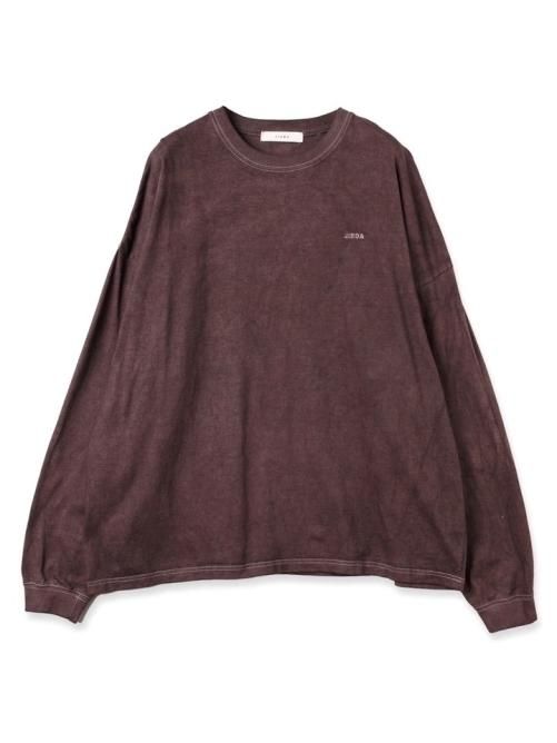 JieDa [ジエダ] OVERDYE EMBROIDERY L/S TEE SHIRT ＜ロゴ刺繍
