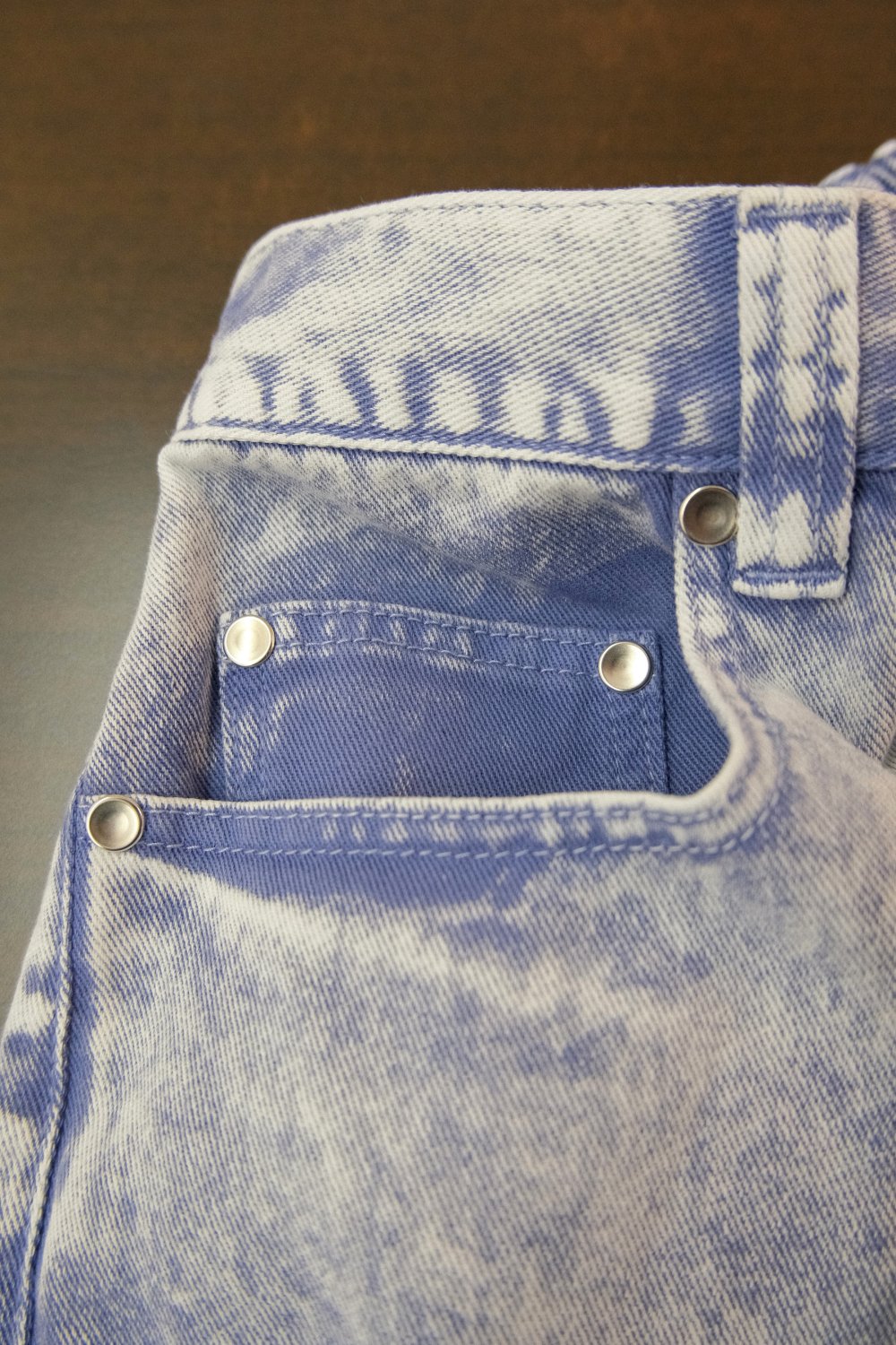 MAISON SPECIAL Chemical Over-Dye Denim Buggy Pants | サックス