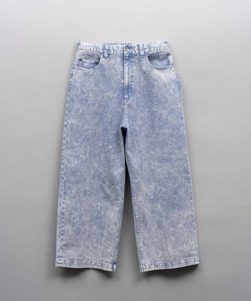 MAISON SPECIAL Chemical Over-Dye Denim Buggy Pants | サックス