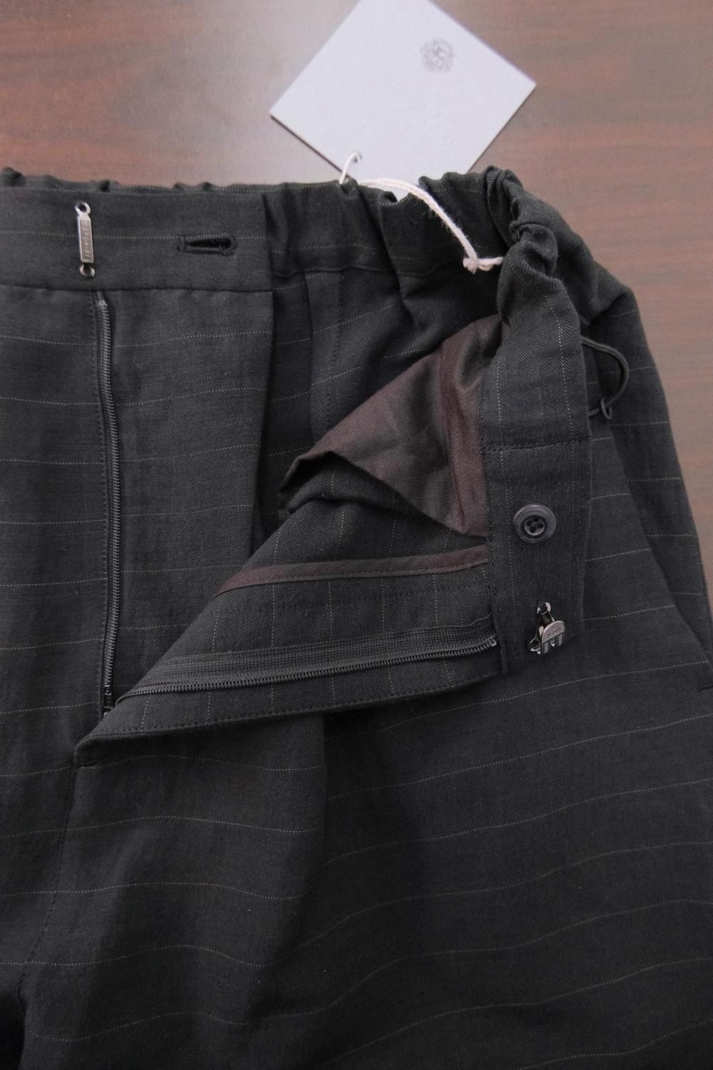 ドゥルカマラ　リネンパンツ Dulcamara [ドゥルカマラ] リネンボーダートラックパンツ