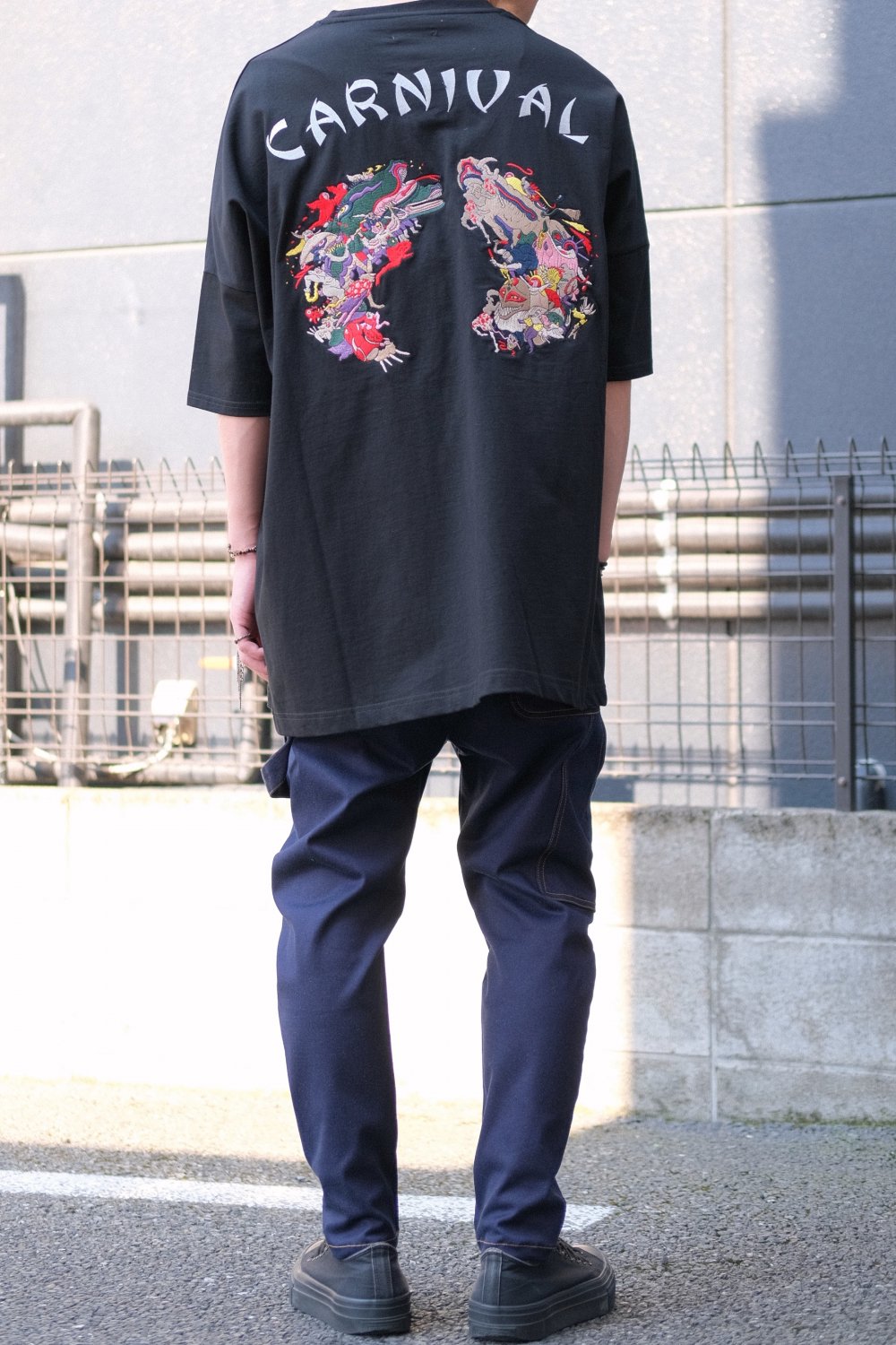 STOF [ストフ] UTAGE Embroi Big Tee ＜宴エンブロイダリービッグTシャツ＞ SF24SS-11