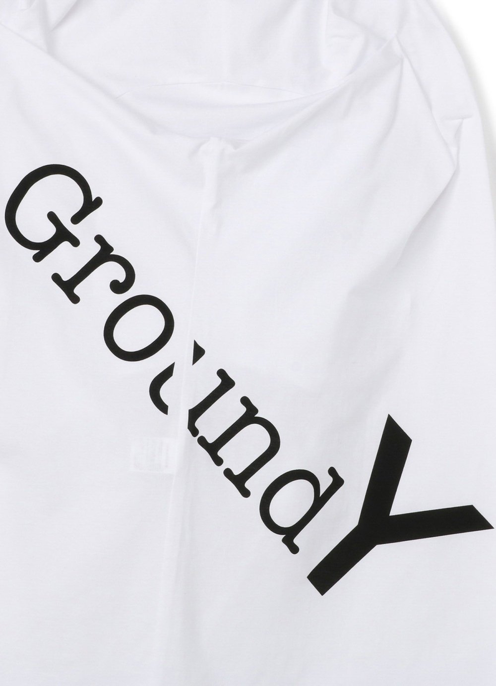 Ground Y COTTON JERSEY GROUND Y LOGO JUMBO T-SHIRT | ビッグ