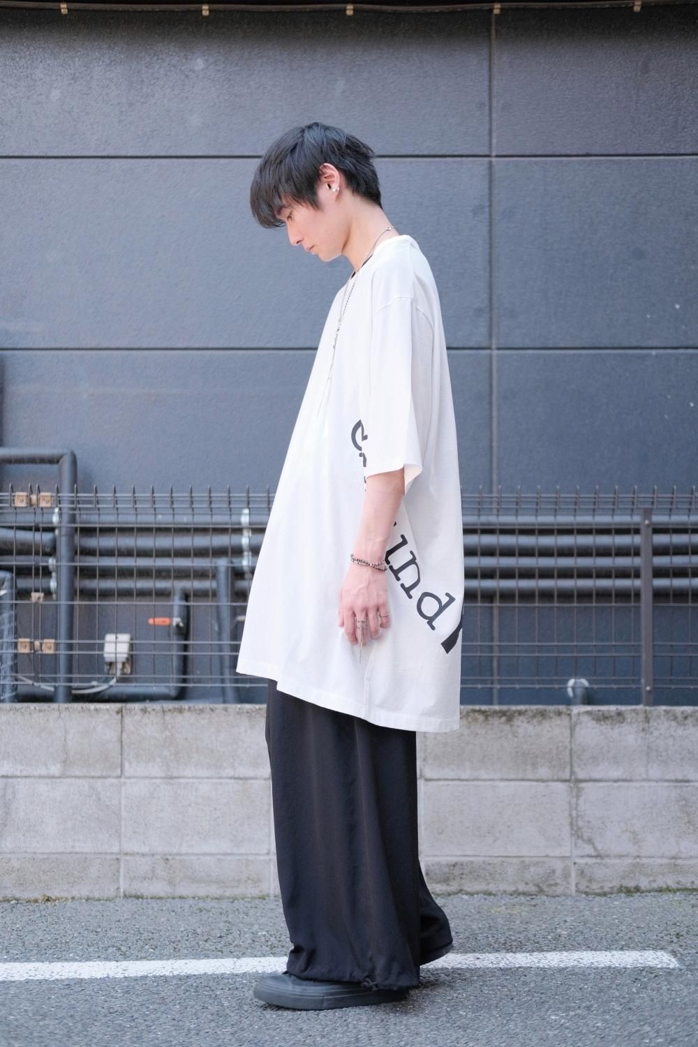 Ground Y [グラウンドワイ] COTTON JERSEY GROUND Y LOGO JUMBO T 