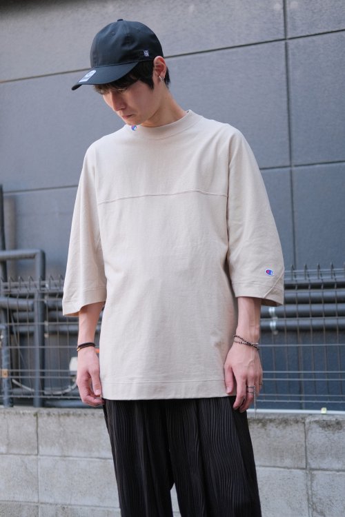 N.HOOLYWOOD × Champion [エヌハリウッド×チャンピオン] FOOTBALL T-SHIRT＜フットボールTシャツ＞  C8-Z344 91606 BEIGE