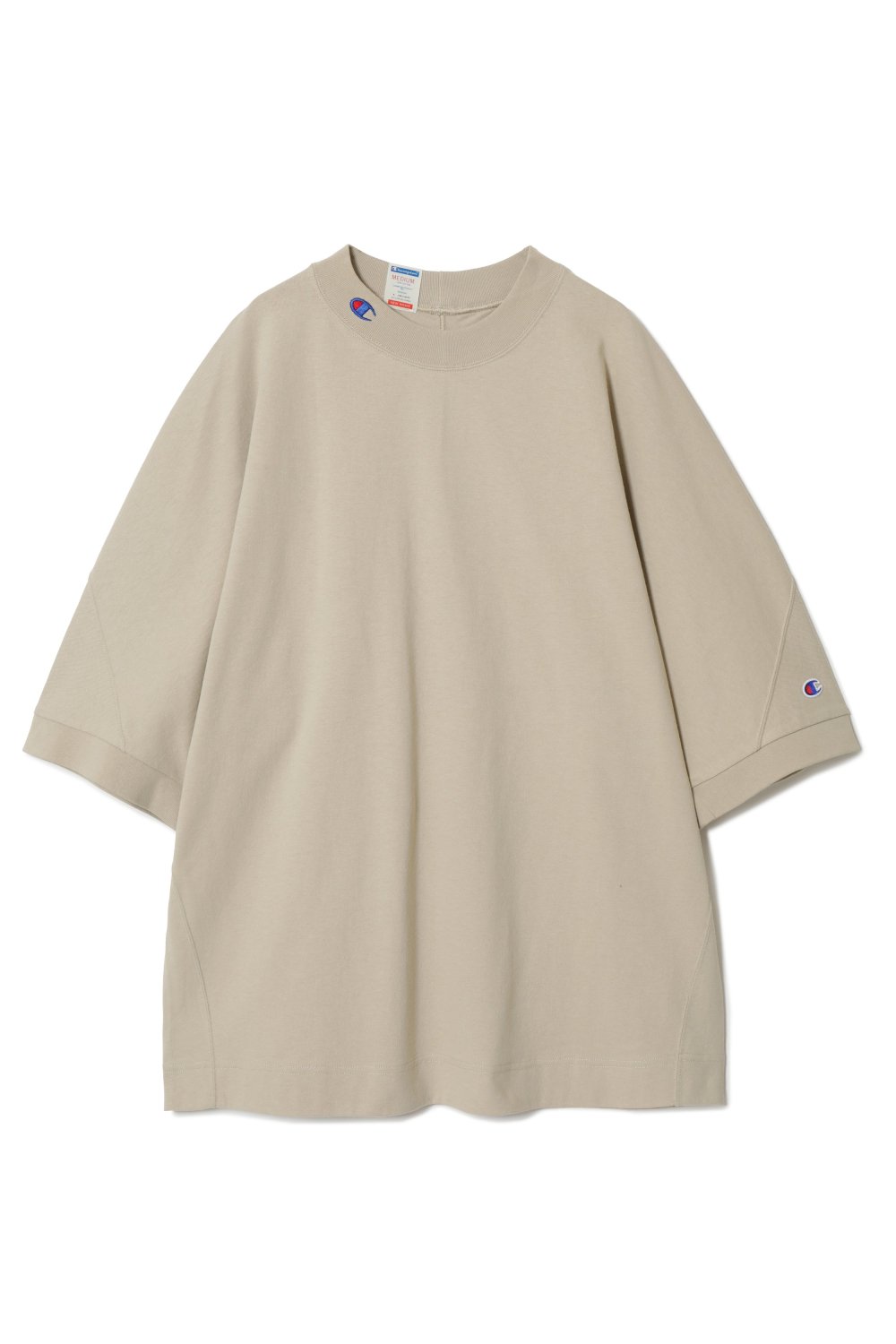 N.HOOLYWOOD × Champion [エヌハリウッド×チャンピオン] CREWNECK T-SHIRT＜クルーネックTシャツ＞  C8-Z345 91606 BEIGE