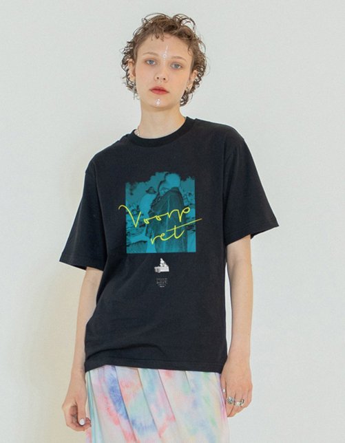 STOF [ストフ] Various Festival Tee (WOODSTOCK)＜ウッドストックTシャツ＞ SF24SS-22C BLACK